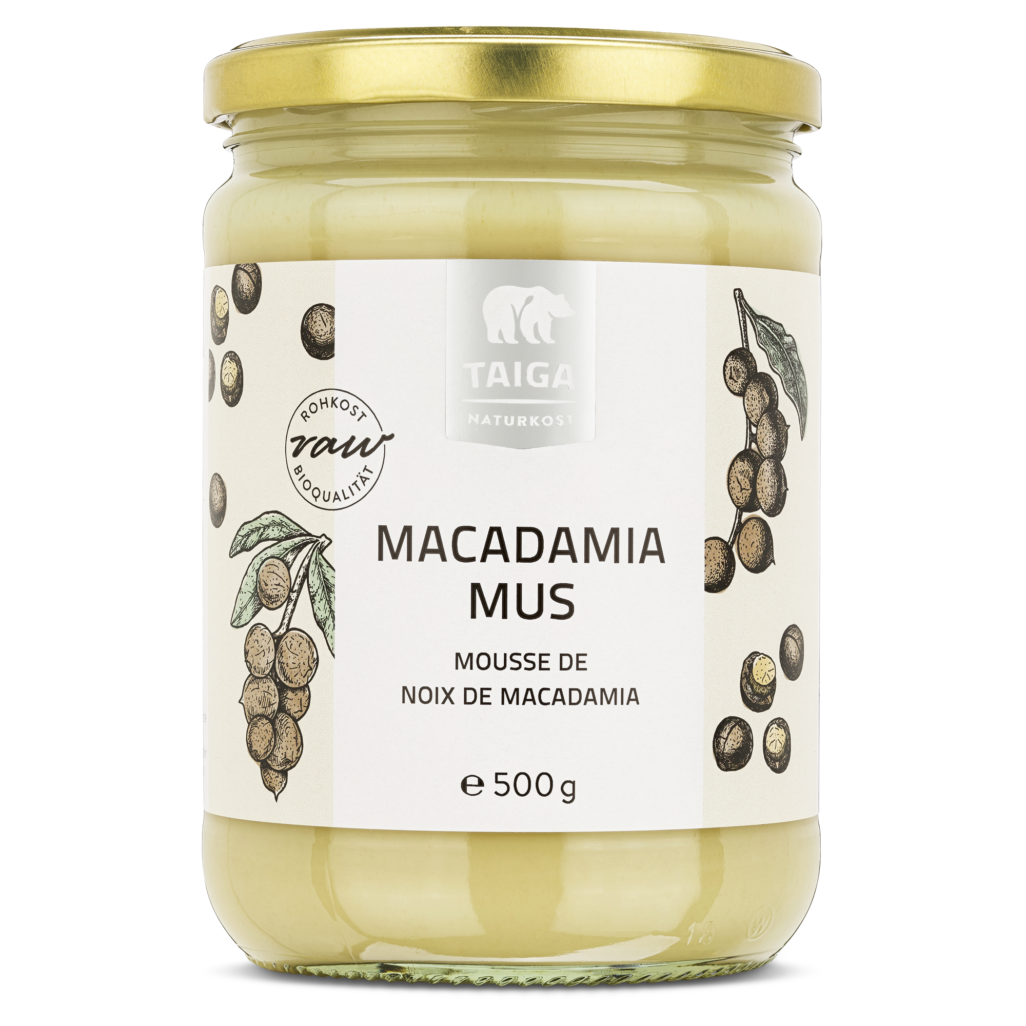 Macadamia-Mus, bio, roh, 500 g