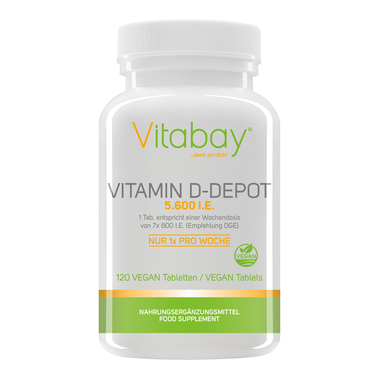 Vitamin D3 vegan, 120 Presslinge à 5000 IE
