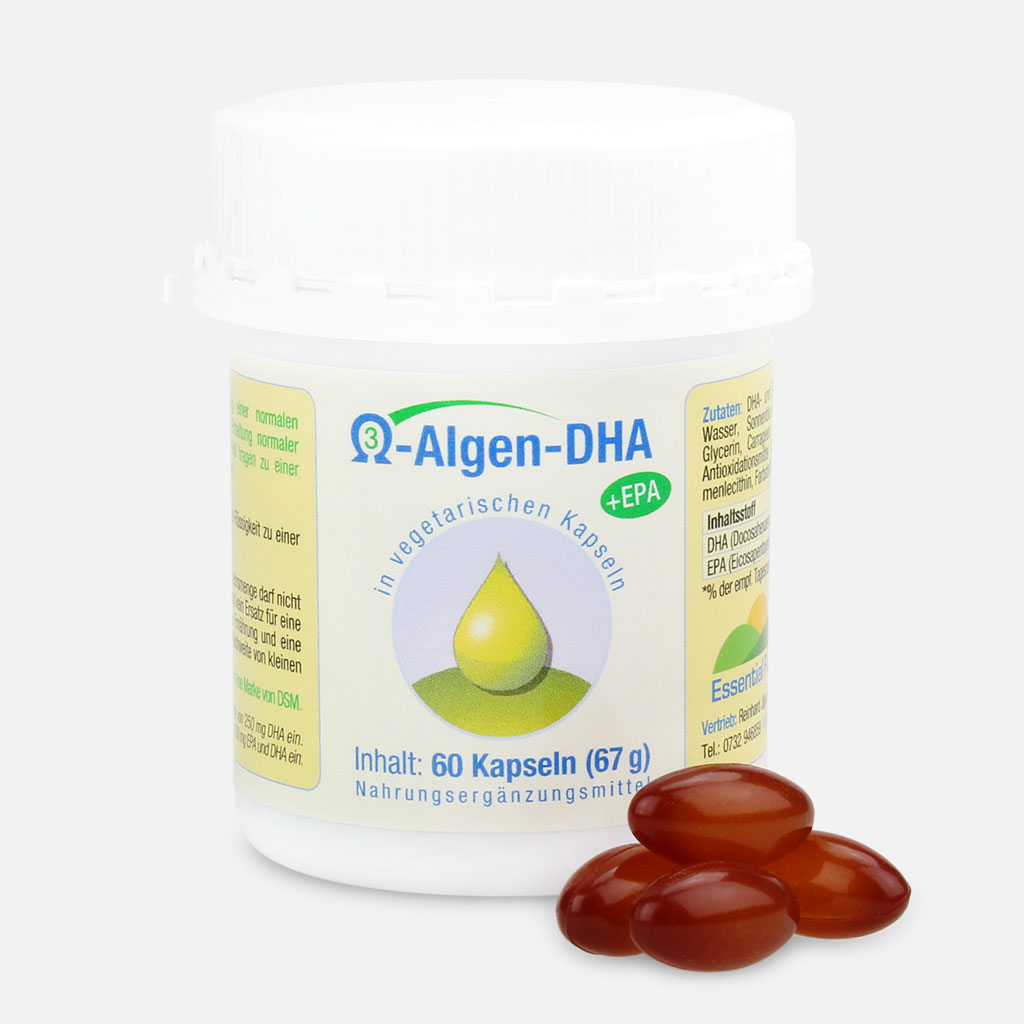 Omega-3-Algen-DHA + EPA 60 Kapseln